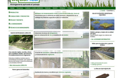 Web corporativa para empresa de bioingeniería de paisajes